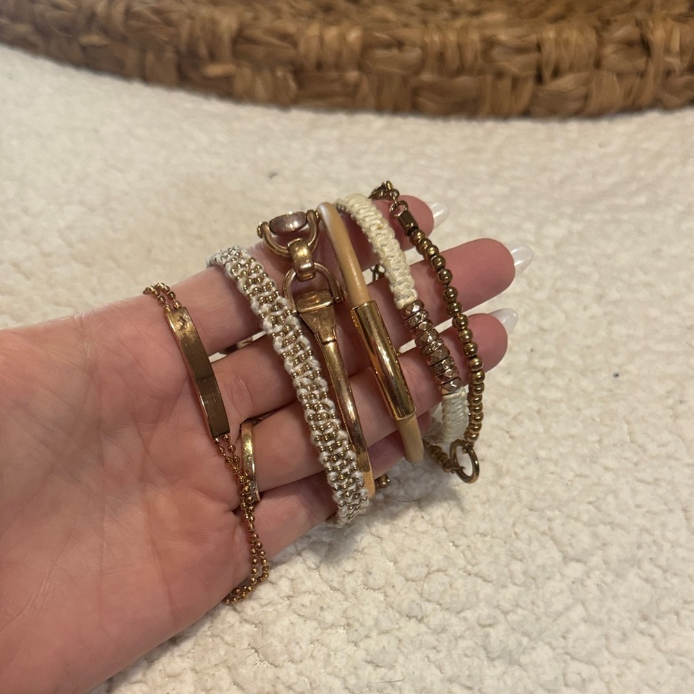 Fossil Rose Gold Bracelet Set